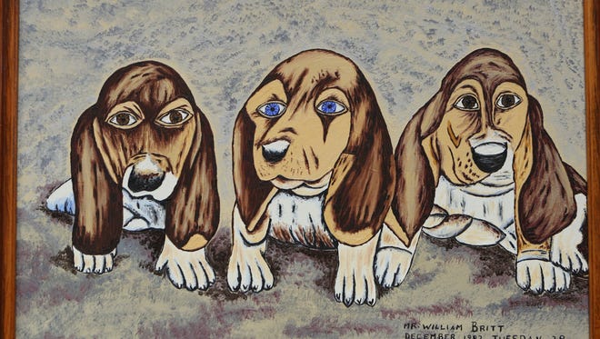 A work by William Britt, a developmentally disabled artist, at the ARC of Rockland office in Congers.