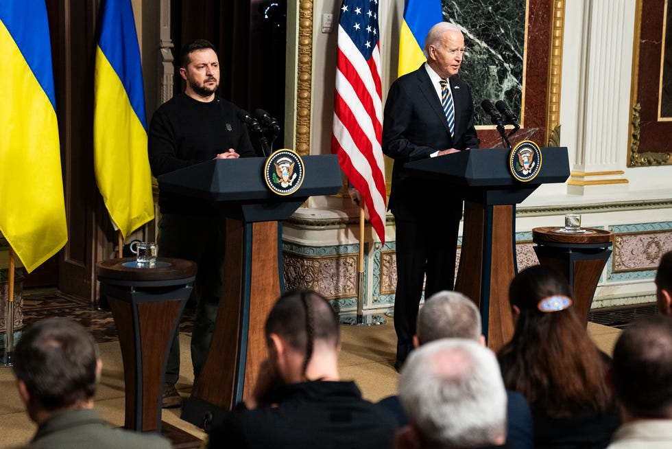 President Joe Biden meets with Ukrainian President Volodymyr Zelenskyy at the White House on Tuesday, Dec. 12, 2023.