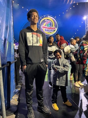 Bryce Brooks with his younger brother, Christian.