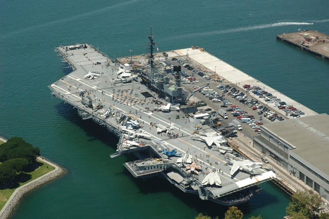 The USS Midway’s first combat deployment came in 1965 when it flew strikes against North Vietnam. Over a chaotic two-day period during the fall of Saigon, South Vietnam, in April 1975, Midway was a floating base for large U.S. Air Force helicopters that evacuated more than 3,000 desperate refugees during Operation Frequent Wind. In 1992, the Midway was decommissioned in San Diego and opened as the USS Midway Museum in 2004.