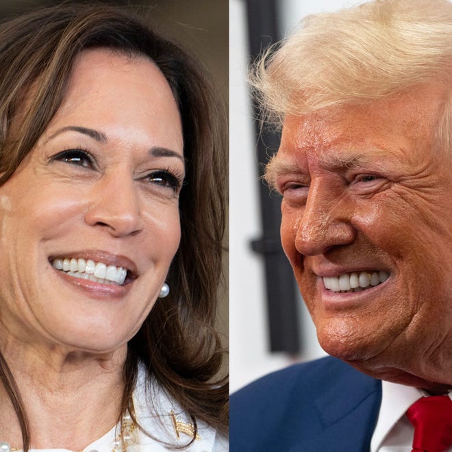 Vice President Kamala Harris and former President Donald Trump.