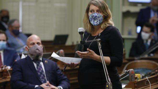 California Assemblywoman Buffy Wicks, D-Oakland, calls on lawmakers to approve a measure to place a proposed constitutional amendment on the ballot to allow state legislators to vote remotely during emergencies. Wicks says she attended the session, even though she is pregnant, to ensure her constituents weren't disenfranchised. The Assembly approved the measure and sent it to the Senate, which has until June 25 to pass the proposal and place it before voters in November.