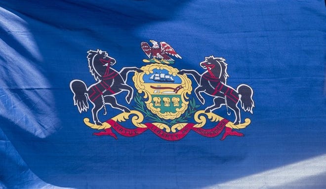 The Pennsylvania state flag.