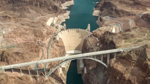 Getty Images An aerial view of the Hoover Dam