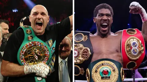 Getty Images Tyson Fury and Anthony Joshua