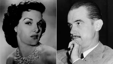 Getty Images Jane Russell and Howard Hughes