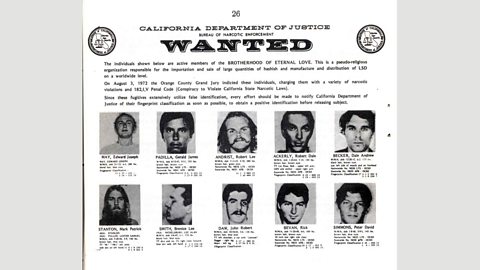 California Department of Justice The members of the Brotherhood saw themselves in a quest for human emancipation; law enforcement officials saw it differently (Credit: California Department of Justice)