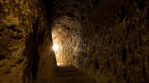 Getty Images Underground settlements, like this one in Turkey, could be a suitable place to cultivate new types of crops (Credit: Getty Images)