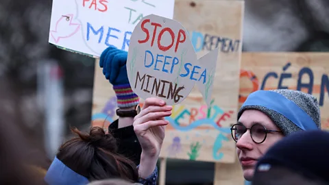 Getty Images Deep-sea mining has been opposed by environmentalists, scientists, policy groups and parts of the tech and automobile industries (Credit: Getty Images)