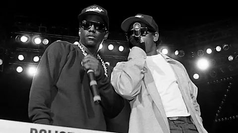 Getty Images Rappers MC Ren and Eazy-E from NWA (Credit: Getty Images)