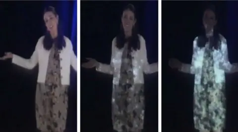 NZTech Jacinda Ardern as a hologram