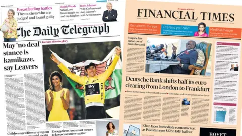 The Daily Telegraph and the Financial Times