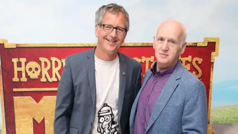 PA Media Martin Brown and Terry Deary