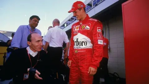 Getty Images Sir Frank Williams and Michael Schumacher