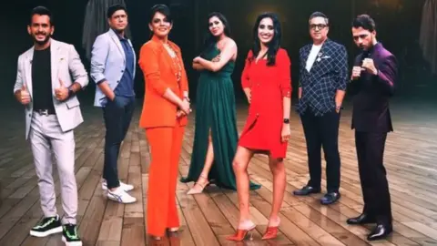 Sony LIV/Twitter The show's seven judges or 'sharks'