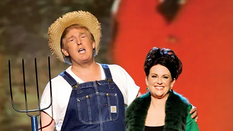 NBC Universal The Apprentice was such a ratings success that network NBC asked Trump to poke fun of his wealth by singing the Green Acres theme at the 2006 Emmy Awards (Credit: NBC Universal)