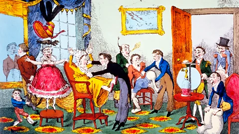 Science Photo Library Electrotherapies were often portrayed as panaceas – a claim lampooned in this English cartoon (Credit: Science Photo Library)