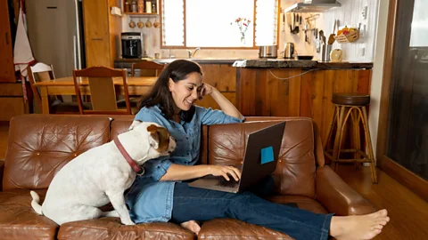Alamy Consider your background; personal touches could endear you to colleagues during Zoom happy hour