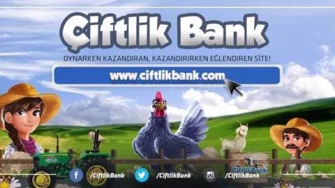Twitter/@ciftlikbank A promotional banner for the game
