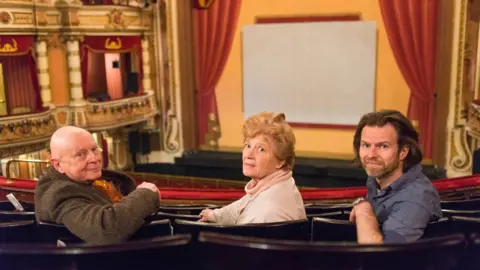 Velvet Wolf/BBC Scotland The descendants of the Collins family - Randle Collins, who presided over the final years of the Agency, his sister Josette Marchant Collins and son, children's author, Ross Collins.