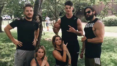 Gymshark Ben Francis and some of the 'influences' who have promoted Gymshark on social media