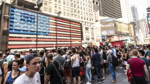 Gymshark A Gymshark event in Times Square, New York