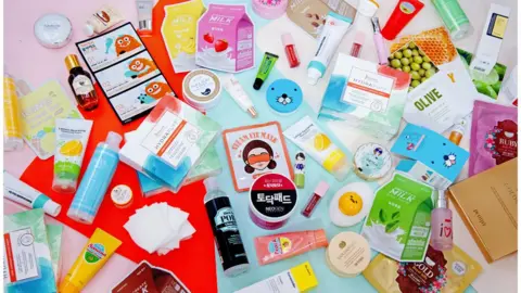 K Beauty Bar/Jinmee Beauty Examples of the wide range of Korean beauty products sold at Topshop