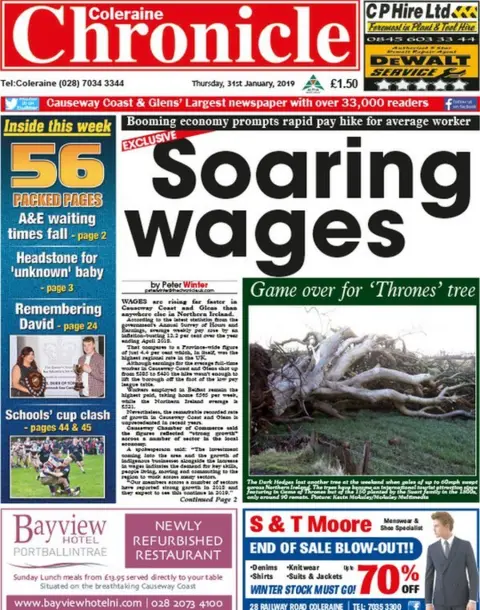 Coleraine Chronicle Coleraine Chronicle front page