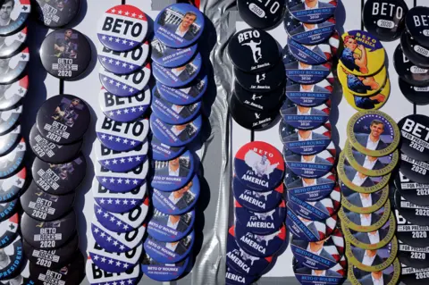 Getty Images Beto O'Rourke merchandise in Iowa