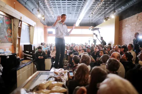 Getty Images O'Rourke in Iowa