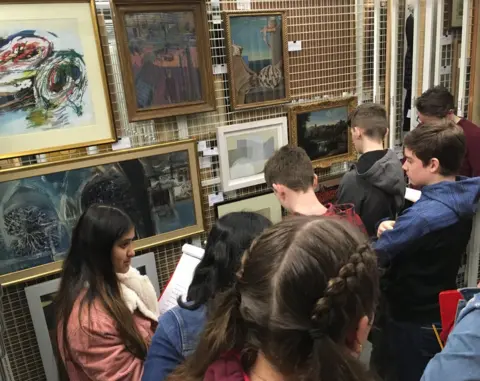 Hyndburn Academy Students from Hyndburn Academy in Blackburn helped choose the artworks for the Whitworth's new exhibition