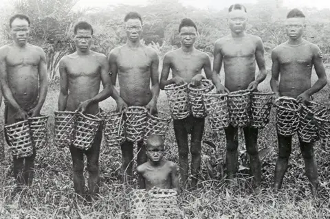 Anti-Slavery International A group of Bongwonga rubber workers, c1905.