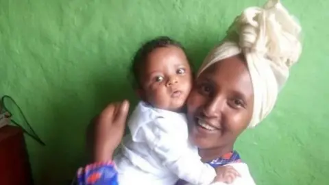 Almaz Derese Almaz Derese with her baby