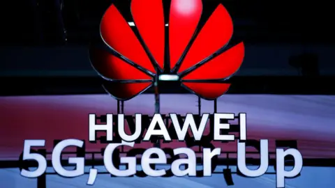 Getty Images Huawei sign