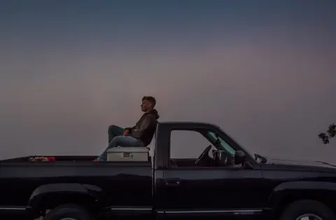 Don Bartletti/BBC Kase Dietrich lost his closest friend to suicide