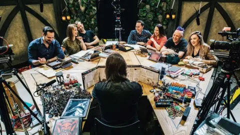 Critical Role Critical Role cast on set filming a Dungeon & Dragons campaign