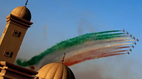 AFP Aircraft flying over mosque