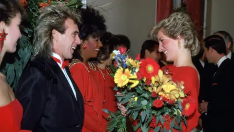 Getty Images American singer Sheila Ferguson alongside Stringfellow