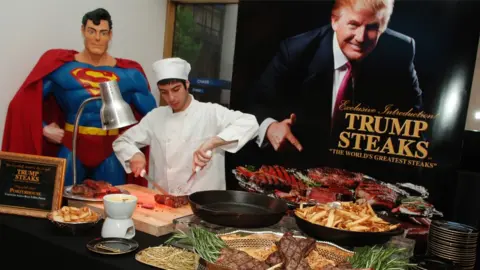 Getty Images Donald Trump steaks