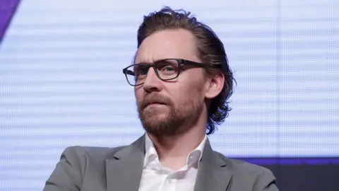 Getty Images Tom Hiddleston attends the press conference for 'Avengers Infinity War' Seoul