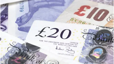 Getty Images English bank notes