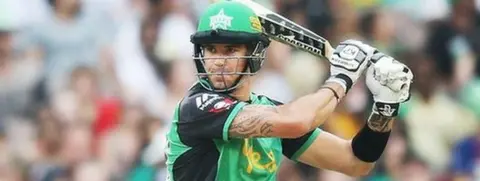 Getty Images Former England batsman Kevin Pietersen plays a shot while playing for Melbourne Stars