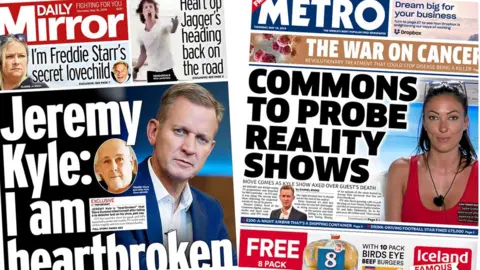 Front pages on 16 May 2019