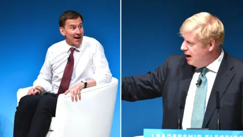 Getty Images Jeremy Hunt and Boris Johnson