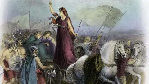 Culture Club/Getty Images An artist impression of Boudicca