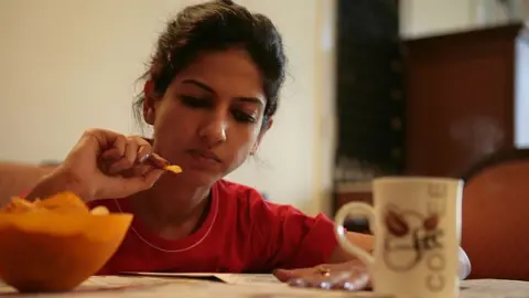 Getty Images ITC Employees eating Healthy food in Gurgaon, Haryana, India