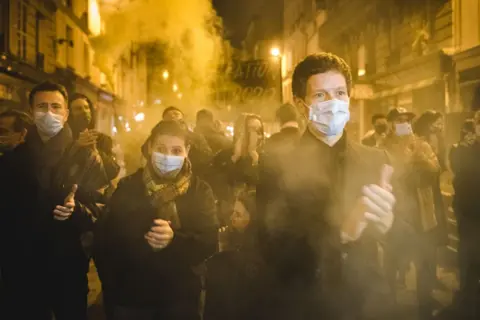Getty Images Paris 'funeral' for restaurants and bars