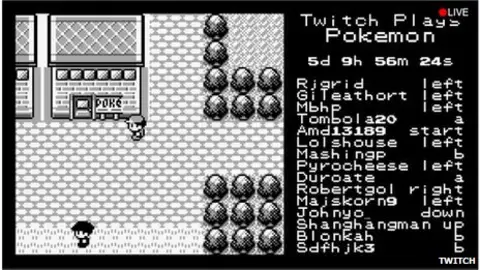 Twitch Screenshot of Twitch plays Pokemon