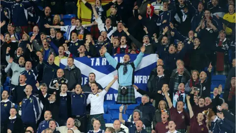 PA Media scotland football fans