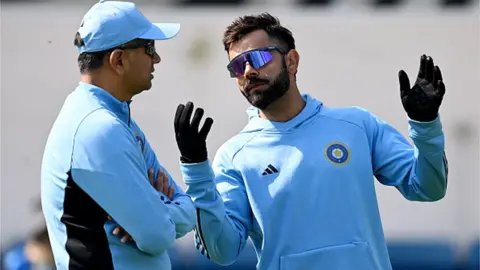 Getty Images Rahul Dravid with Virat Kohli